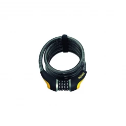 On Guard Doberman Series Coiled Cable Combo Lock 185cm X 12mm